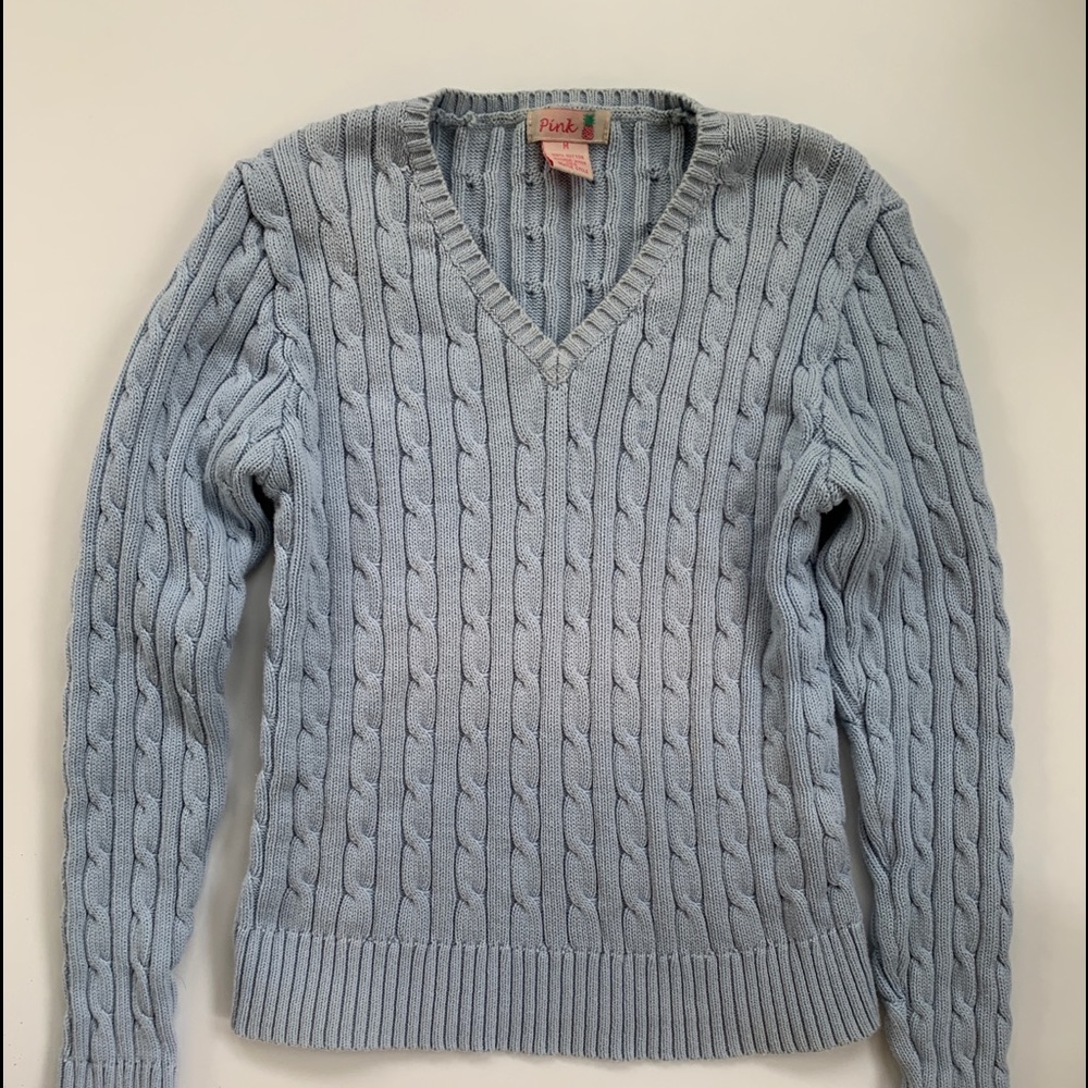 Pink Pineapple cotton sweater.